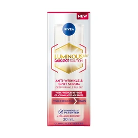 NIVEA LUMINOUS630 Dark Spot Solution Anti Wrinkle and Age Spot Serum for All Skin Types, Face Serum for Women with Hyaluronic Acid, For Even, Strengthened and Younger-Looking Luminous Skin, 30mL