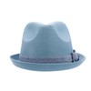 Peter Grimm Depp Fedora Sombrero, Azul desteñido, Small-Medium