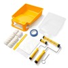 VOOMEY 12 Piece Paint Roller Kit，Paint Rollers 9 inch， Foot-Operated