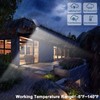 CAHOUGSMT Solar Motion Lights Outdoor 2000LM Security Flood Lights IP67