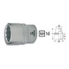 HAZET 900Z-25 Dual Side Width: 1.0 x Drive Angle: 0.5