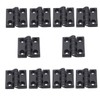 bnafes Hinge1.97" /50mmx50mm Black Plastic Cabinet Door Reinforced Ball Bearing