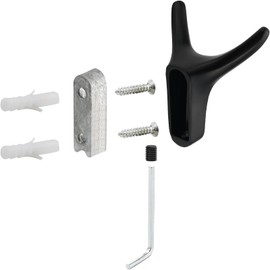 JRZXTWL Bullhorn Single Wall Hook, Metal Heavy Hook, Home Decoration Gift, Single Hook 3-Piece Set (Black