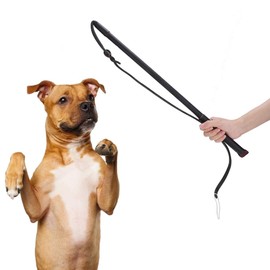 Dog Whip, Artificial Cowhide Pet Training Agitation Whip Dog Training Whip for Medium Large Dogs