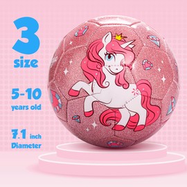 EVERICH TOY Soccer Ball Size 3 Soccer Balls for Kids-Sport Ball for Toddlers-Backyard Lawn Sand Outdoor Toys for Boys and Girls,Including Pump