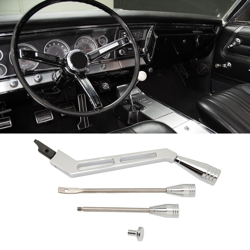 Shifter Lever Turn Signal Hazard Tilt Kit Polished Billet Stainless