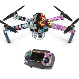 MightySkins Skin Compatible with DJI Mavic Pro Quadcopter Drone - Graffiti Wild Styles | Protective, Durable, and Unique Vinyl Decal wrap Cover | Easy to Apply, Remove | Made in The USA