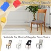 LOPYXBR Dining Chair Seat Covers Set of 6 Jacquard Dining