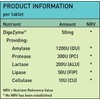 Digestive Enzymes - 120 Tablets - DigeZyme® 50mg Digestion Amino