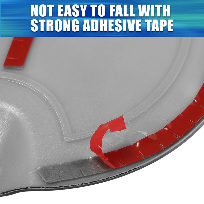 X AUTOHAUX Black Fuel Tank Cover Door Gas Filler Cover