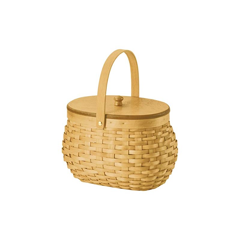 Chidorisangyou 88-90 Basket, Brown, 9.6 x 7.3 x 12.2 inches