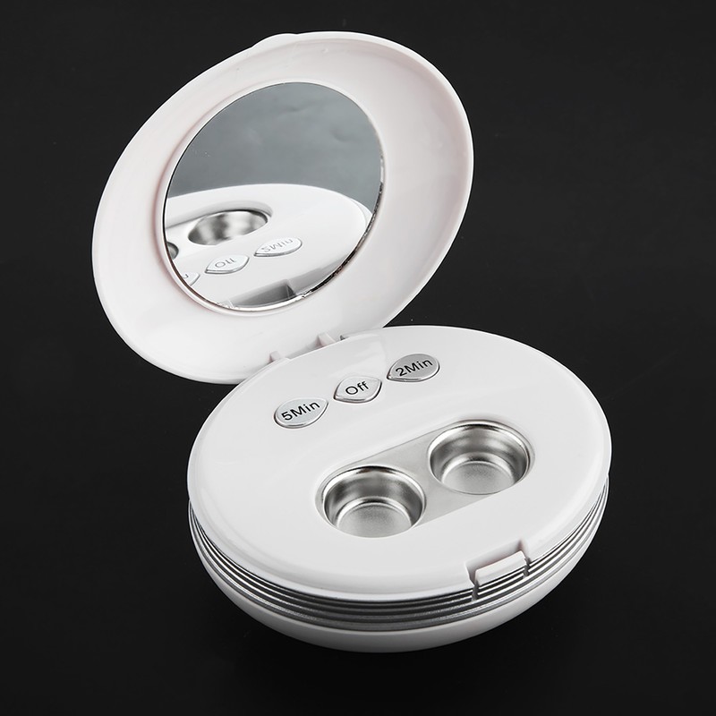 Ultrasonic Contact Lens Auto Cleaner Eye Protein Cleaning Case with