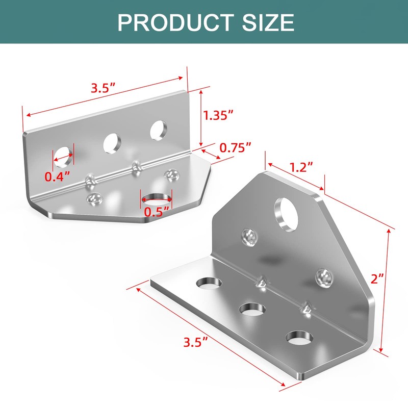 8 PCS Boat Trailer Top Angle Swivel Top Angle Bracket,Galvanized