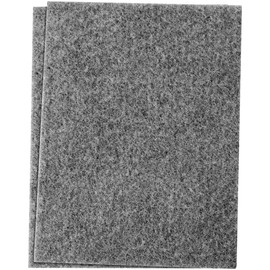 SoftTouch 4780095N Self-Stick Furniture Felt Sheet for Hardwood Cut into Any Shape, 4-1/2" x 6", Gray