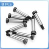 sourcing map Alloy Steel Hexagon Socket Head Shoulder Screws Bolts,