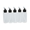 10Pcs Hair Oil Bottle 60ml Leakproof High Temperature Resistant Transparent