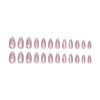 Cat Press on Nails Medium Almond Fake Nails Glitter Acrylic