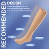 OUIVIAL Zipper Compression Socks Close Toe 2 Pairs for Women&Men