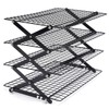 4 Layer Cooling Rack, Foldable Outdoor Camping Mental Shelf Picnic