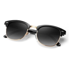 ANZIW Polarized Sunglasses Men Women,Semi Rimless Retro Shades UV400 Protection