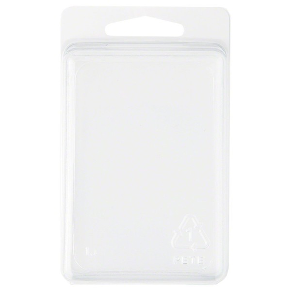 Collecting Warehouse Clear Plastic Clamshell Package/Storage Container, 3.38" H x 2.38" W x 1.25" D, Pack of 100