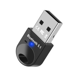 atolla Bluetooth USB Adaptador, Dongle Mini Inalámbrico Receptor Bluetooth 5.1, Adaptador Bluetooth para PC, Mouse, Teclado, Bocina, Impresora, Audífonos, Compatible con Windows 11/10/8.1/8/7