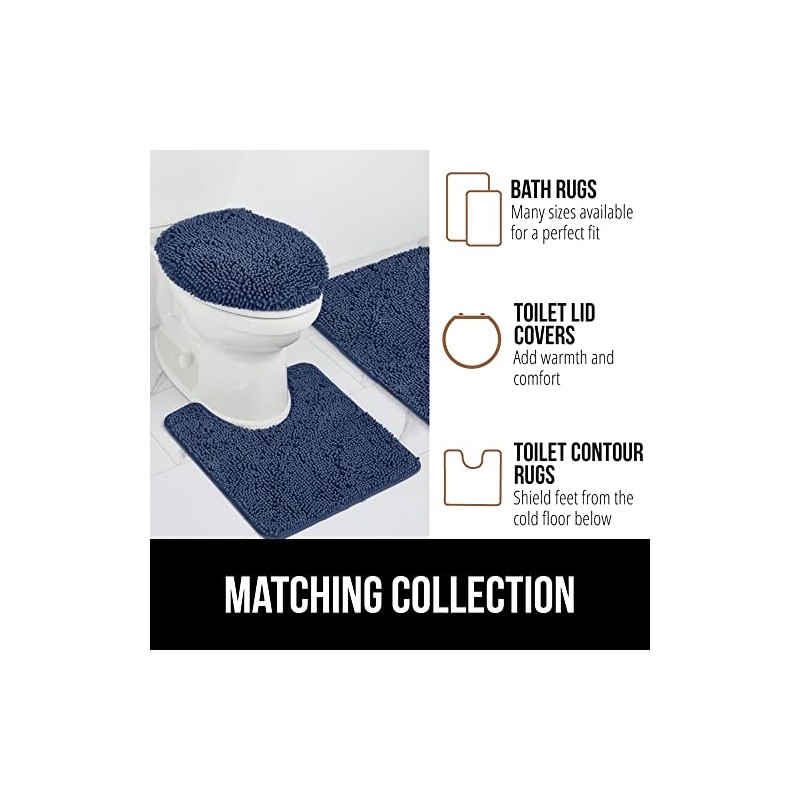 GORILLA GRIP GORILLA GRIP Bath Rug Mat 48x24, Thick Soft