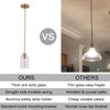 KLSS Brass Pendant Lights Kitchen Island,Modern Farmhouse Clear Glass Pendant