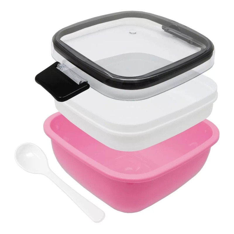 Aquila Recipiente Para Alimentos Lunch Box Rosa - Lb6835
