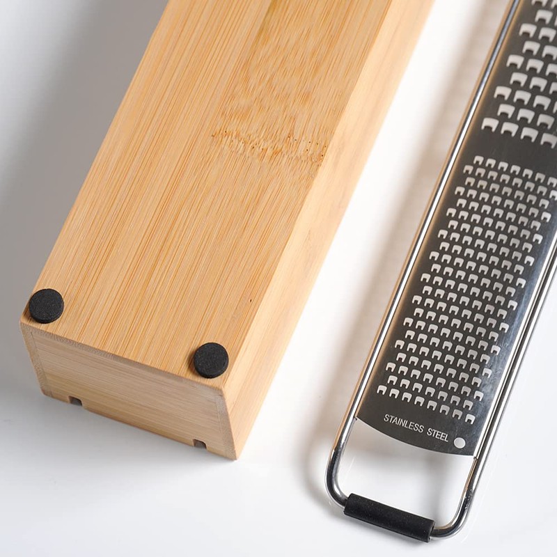 Kesper | Parmesan Grater, Material: Stainless Steel, Bamboo, Dimensions: W