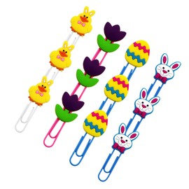 12pcs Clips for Paper Adorable Binder Clips Paper Clips Cute Office Supplies for The Office Highlighters Cartoon Bunny Paperclips Paper Clip Holders Paper Pin Metal Clamp Operitacx