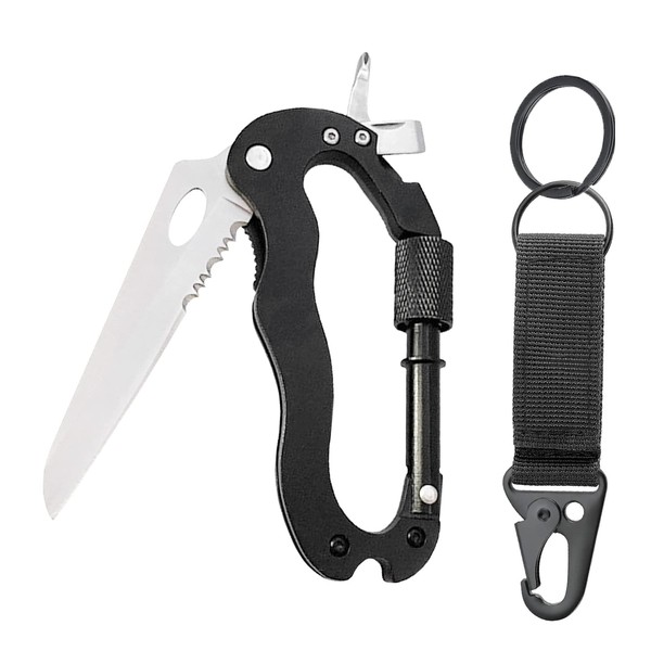 Carabiner Keyring Carabiner Hook Heavy Duty Mini Multitool Climbing Equipment