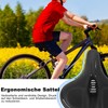 Bicycle Saddle Wide Bicycle Saddle, Waterproof, Breathable, Comfortable, Soft, for