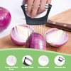3 pcs Premium stainless Steel Onion Holder for Slicing, Onion