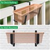 VOXOR Window Box Brackets, Adjustable Planter Box Brackets, Heavy Duty