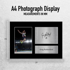 HWC Trading A4 Greg Rutherford Great Britain Olympics Gifts Printed Signed Autograph Picture for Olympic Memorabilia Fans - A4