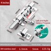 4" Slide Gate Latch Bolt, Stainless Steel Heavy Duty Solid