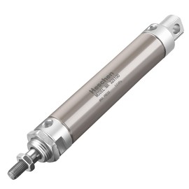 Heschen Mini pneumatic cylinder made of stainless steel, MA 32-100, bore 32 mm, stroke 100 mm, single rod double acting