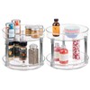 iDesign 9-Inch Plastic 2-Tier Lazy Susan Turntable - Set of