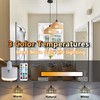 HIFCTRN Battery Operated Pendant Light Set of 2,Rechargeable Hanging Light