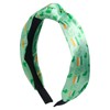 HIFANMM Green Shamrock Headbands St Patrick's Day Knotted Hair Bands