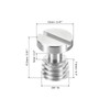 PATIKIL 3/8"-16 Thread 15.5mm Length Camera Quick Release Screw Tripod