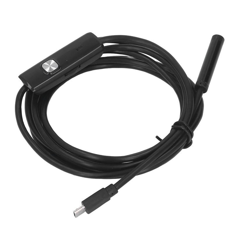 USB Industrial Endoscope with 6 LED Lights 7mm Probe Pipe