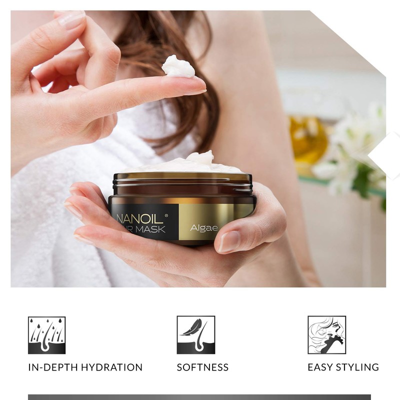 Nanoil Hair Mask with Algae - Hair Mask 300 ml