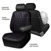 CAR PASS Piping Luxury Faux Leather Two Front Car Seat