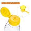 sourcing map 4pcs Plastic Honey Bottles 6oz 180ml Squeeze Honey