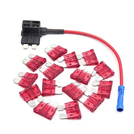 uxcell Universal Car Standard 40A ATC ATO Regular Purple Blade Style Fuse Holder Tap