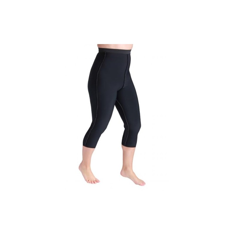 Sigvaris Lymphedema Compreshort Capri 10 15 mmHg Black XXXL Reg