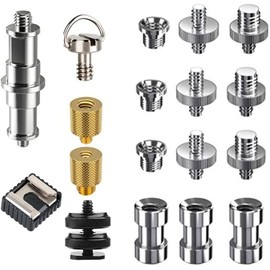 Namvo 26 pieces Camera Screw Adapter 1/4 Inch and 3/8 Inch Converter Tripod Thread Adapter Screw Tripod Thread adapter for Camera Tripod Monopod Light Stand