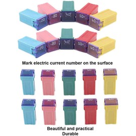 JESUNK 5 Pc Automotive Tall/Standard Profile JCASE Fuse 60 Amp Fuse Kit for Ford, Chevy/GM, Nissan, and Toyota Pickup Trucks, Cars and SUVs